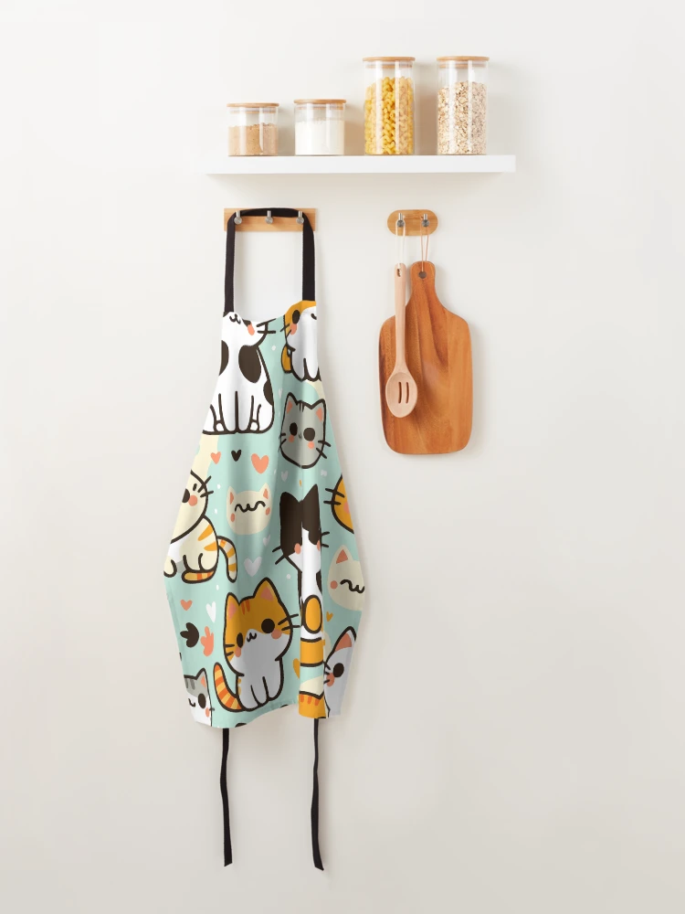 Thumbnail 4 of 6, Apron, Cats designed and sold by Ultimate-Rabbit.