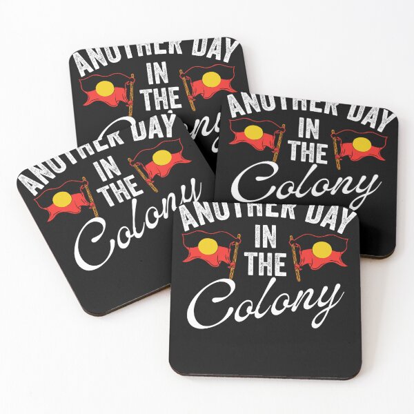 Item preview, Another Day In The Colony - Australian aboriginal indigenous men women kids designed and sold by Taylor  ART.