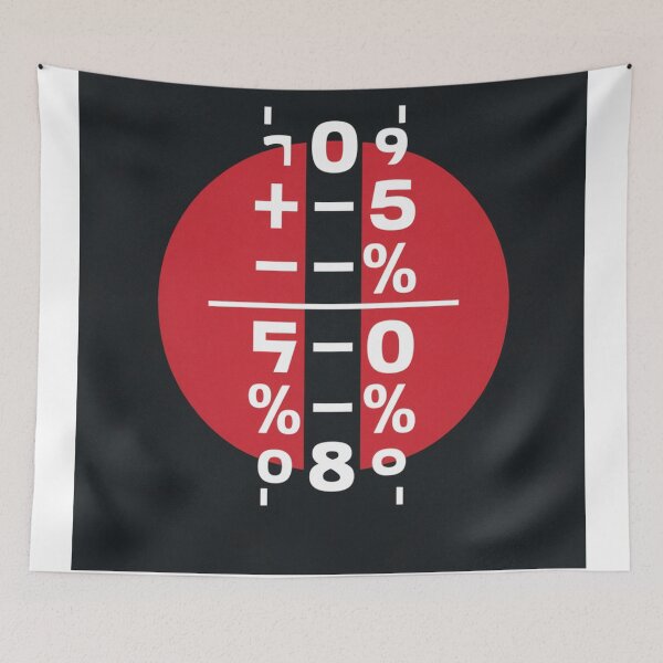 Item preview, Mathematical Symbols in Red Circle designed and sold by Kookie Tarp.
