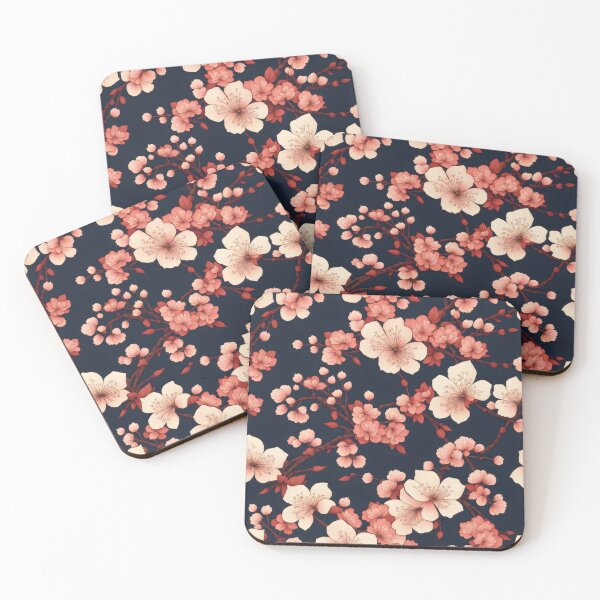 Item preview, Japanese Kimono Pattern, Cherry Blossoms Kimono Fabric designed and sold by patterncrow.