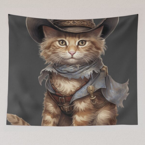 Item preview, Cowboy Cat designed and sold by whitecat23.
