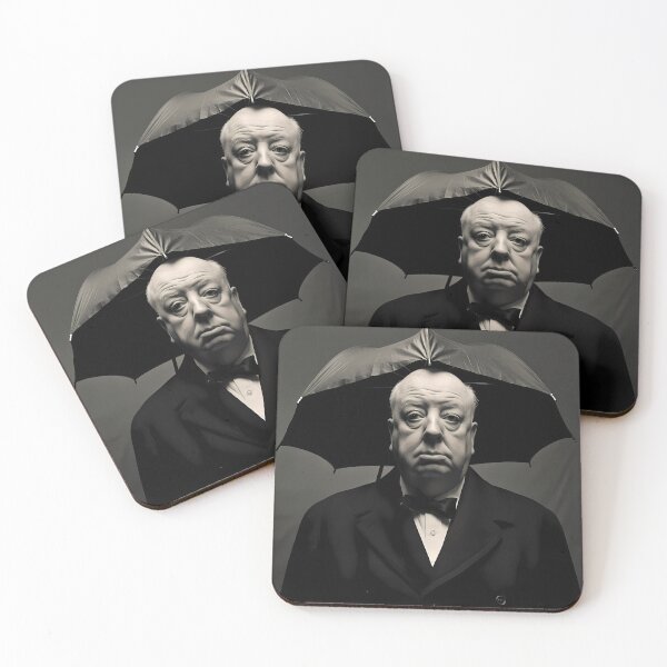 Item preview, Alfred Hitchcock Under The Umbrella designed and sold by kuralesya.