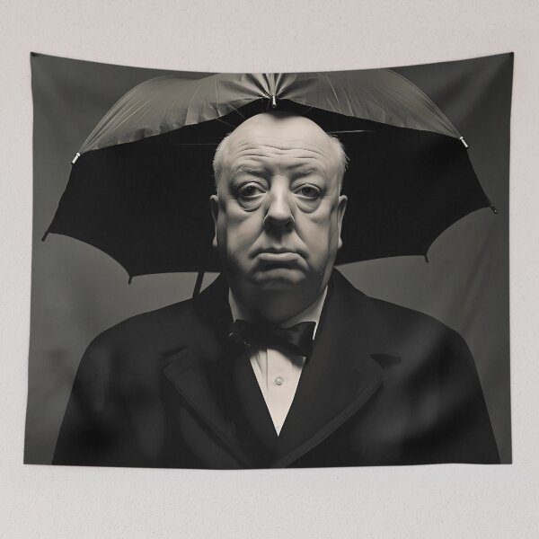 Item preview, Alfred Hitchcock Under The Umbrella designed and sold by kuralesya.