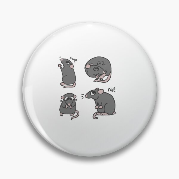 Item preview, Cute pet rats sticker set designed and sold by loulou-artifex.