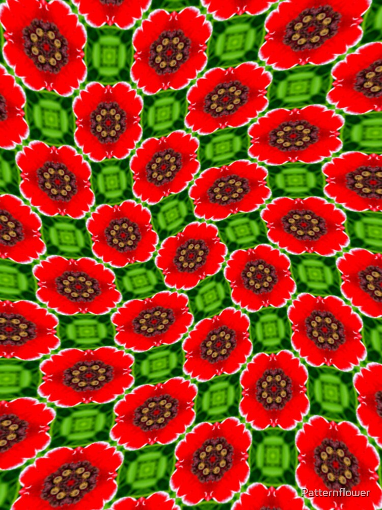 Thumbnail 4 of 4, iPhone Case, Red Corn Poppies Pattern designed and sold by Patternflower.