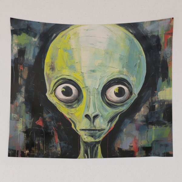 Item preview, Alien Portrait designed and sold by whitecat23.