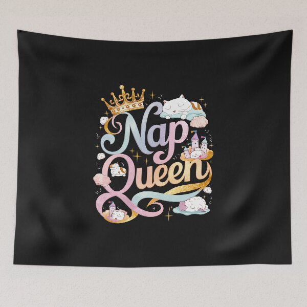 Item preview, ''Nap Queen'' Cute Girl's Funny Sarcastic T-Shirt designed and sold by Witty Shirts.