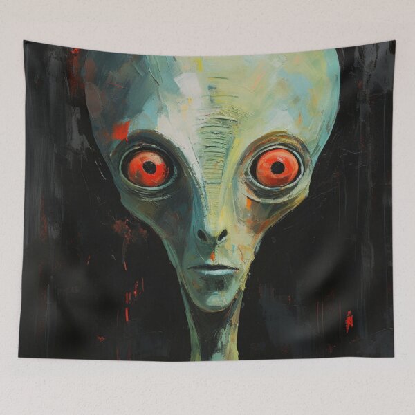 Item preview, Alien Portrait designed and sold by whitecat23.