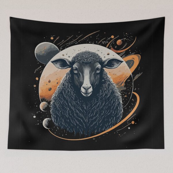 Item preview, Stylish Black Sheep Artwork designed and sold by klyngiant.