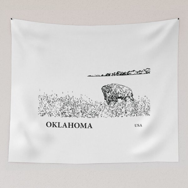 Artikelvorschau, Oklahoma USA entworfen und verkauft von Lakeric Cityscapes.