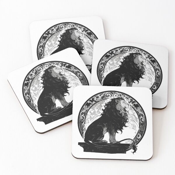Item preview, Silhouette black and white lion  designed and sold by SMARTKIT  DESIGNAGENCY.