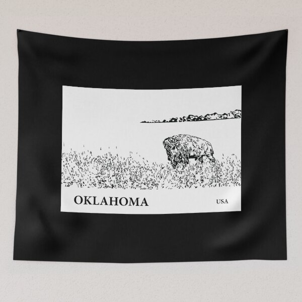 Artikelvorschau, Oklahoma USA entworfen und verkauft von Lakeric Cityscapes.