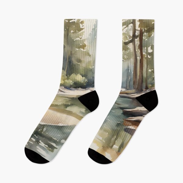 Item preview, Calm River Bed in Forest designed and sold by CalmnessbyChoice.