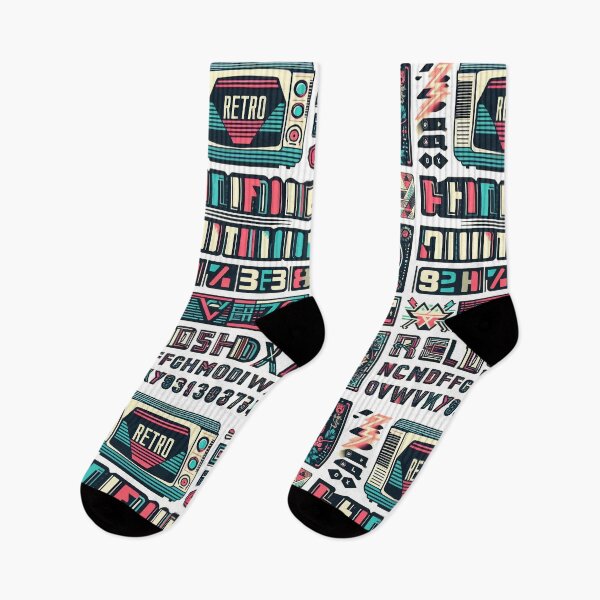 Item preview, A retro collage with colorful elements of vinyl records, cassettes. designed and sold by freackly.