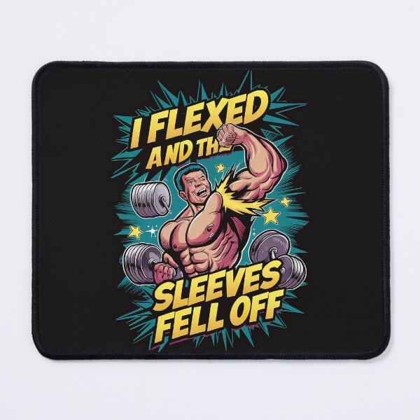 Item preview, ''i Flexed And The Sleeves Fell Off'' Funny Sarcastic Humor Gym Lover T-Shirt designed and sold by Witty Shirts.