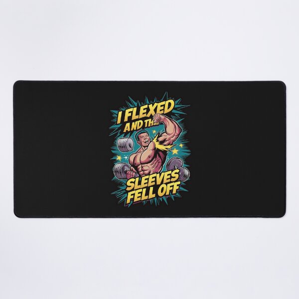 Item preview, ''i Flexed And The Sleeves Fell Off'' Funny Sarcastic Humor Gym Lover T-Shirt designed and sold by Witty Shirts.