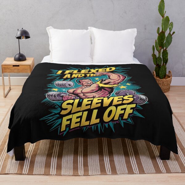 Item preview, ''i Flexed And The Sleeves Fell Off'' Funny Sarcastic Humor Gym Lover T-Shirt designed and sold by Witty Shirts.