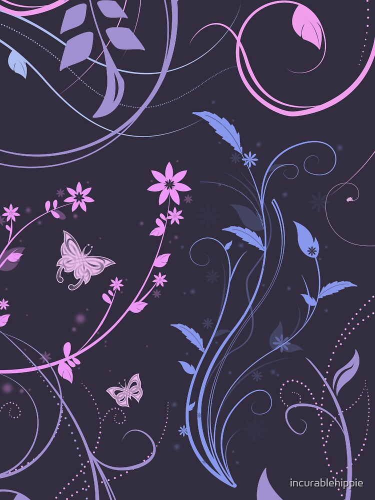 Floral Swirls and Butterflies by incurablehippie