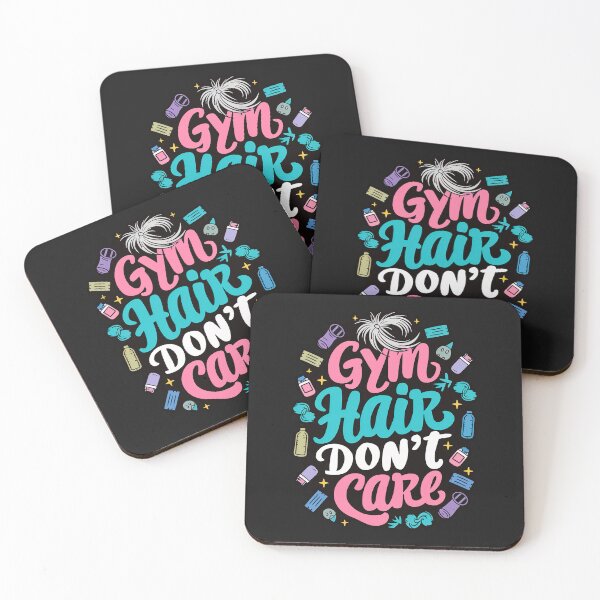 Item preview, ''Gym Hair Don't Care'' Funny Sarcastic Humor Gym Lover T-Shirt designed and sold by Witty Shirts.