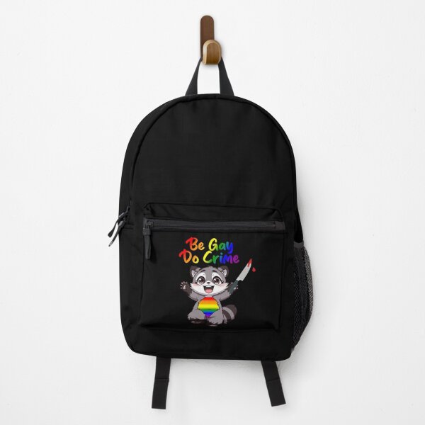Item preview, Be Gay Do Crime, Raccoon Rainbow Pride Flag Colors, Pride Design designed and sold by Travelslightly.