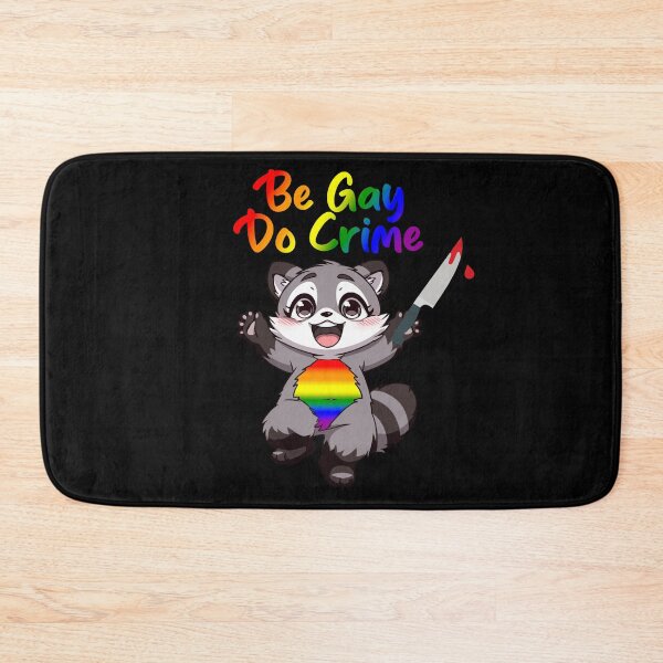 Item preview, Be Gay Do Crime, Raccoon Rainbow Pride Flag Colors, Pride Design  designed and sold by Travelslightly.