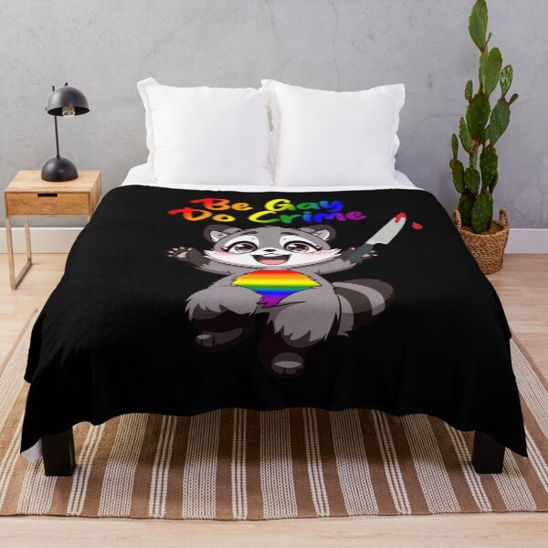 Item preview, Be Gay Do Crime, Raccoon Rainbow Pride Flag Colors, Pride Design  designed and sold by Travelslightly.