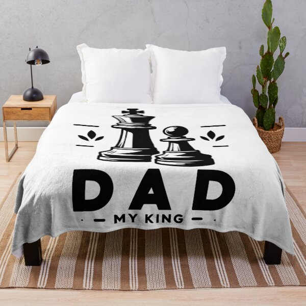 Item preview, Dad, My King quote | Chess Piece Design designed and sold by Lobory.