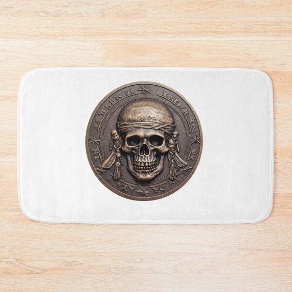 Item preview, Moneda pirata | Moneda de fantasía | Moneda medieval | Cráneo pirata | Tesoro pirata | Punto negro 10 designed and sold by Yaremchuk.