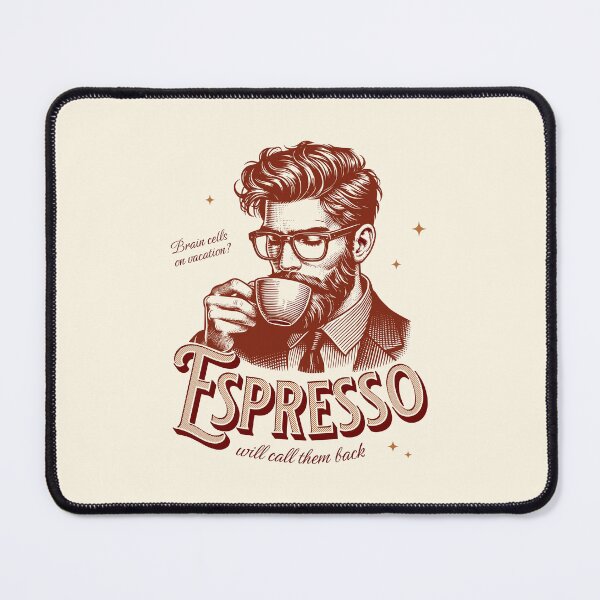 Item preview, Office espresso brain boost. Humorous coffee art designed and sold by Pearl67.