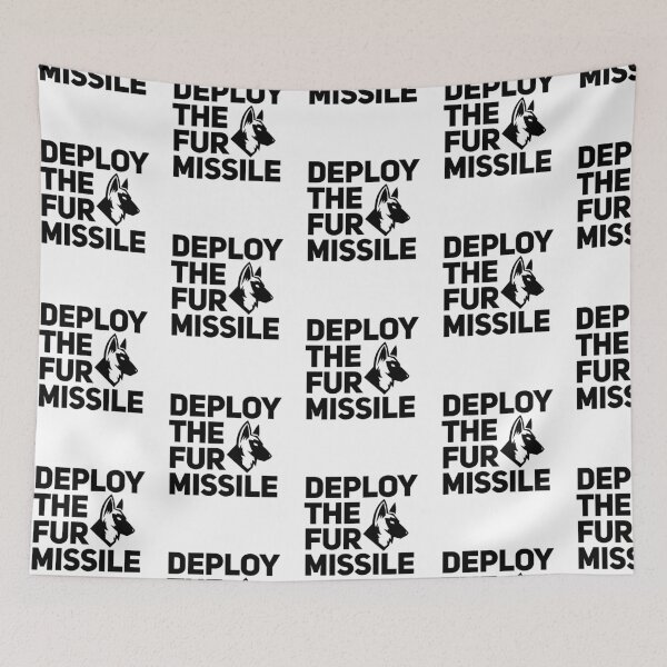 Item preview, Deploy The Fur Missile Belgian Malinois Dutch Shepherd designed and sold by Guarddogdrive.