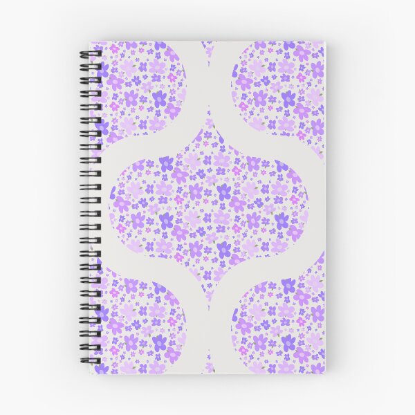 Item preview, Ogee floral retro lila y lavanda designed and sold by Triplicate Limited.