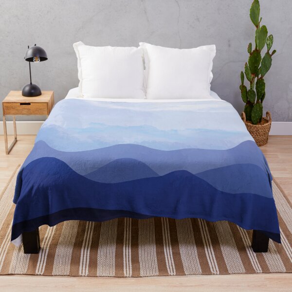 Item preview, Shaded blue mountain watercolor abstract background designed and sold by Jamildesign.