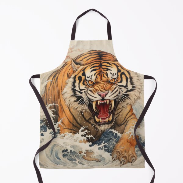Item preview, Snarling Tiger Hokusai Style designed and sold by whitecat23.