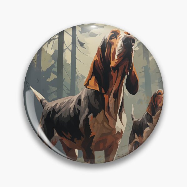 Item preview, Basset Hounds on the Hunt (Design 2) designed and sold by Samuelsboro.