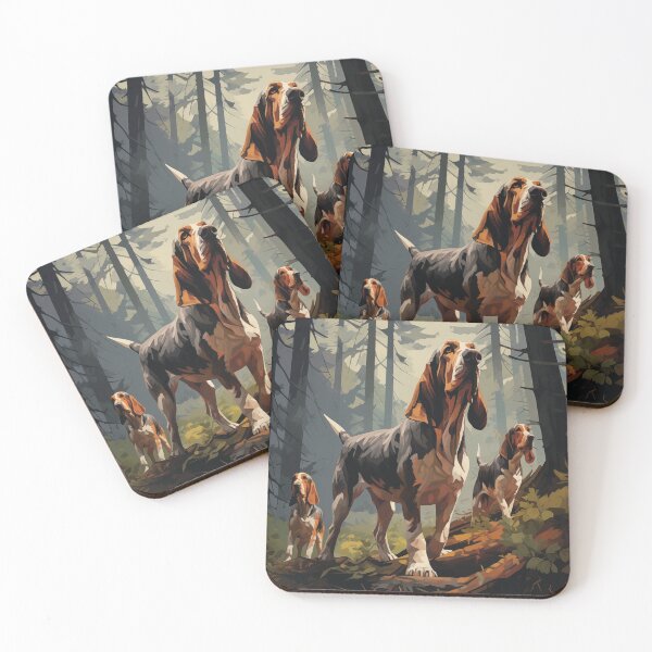 Item preview, Basset Hounds on the Hunt (Design 2) designed and sold by Samuelsboro.