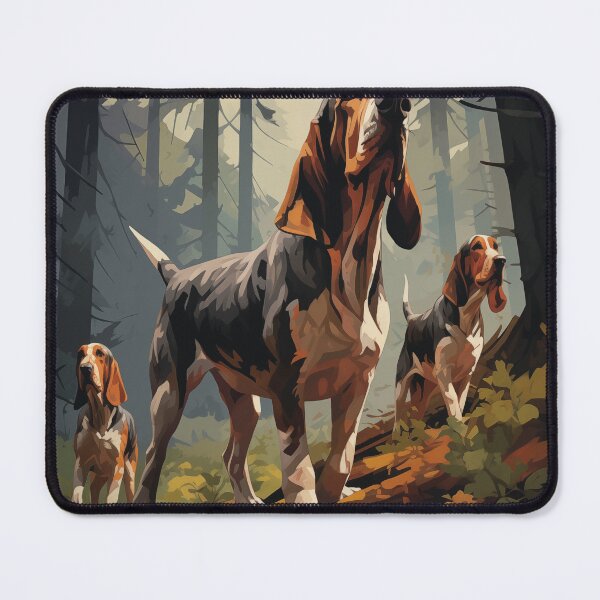 Item preview, Basset Hounds on the Hunt (Design 2) designed and sold by Samuelsboro.