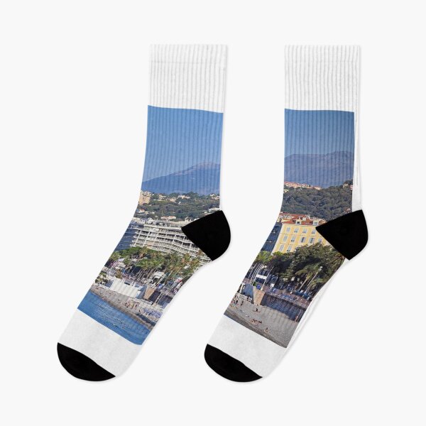 Item preview, Beach and Promenade des Anglais in Nice town summer season designed and sold by goceris.