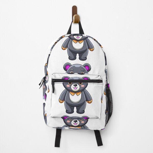 Item preview, Adorable Grey Bear with Cute Expression Cartoon Style Design designed and sold by Motifai.