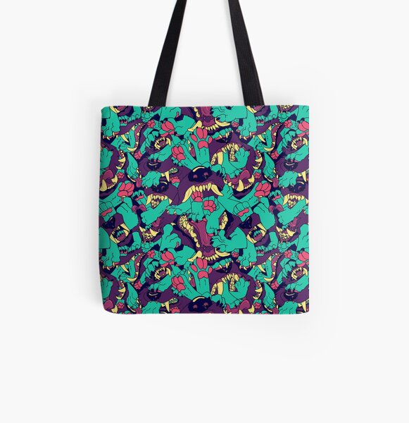 Paws in Maws All Over Print Tote Bag
