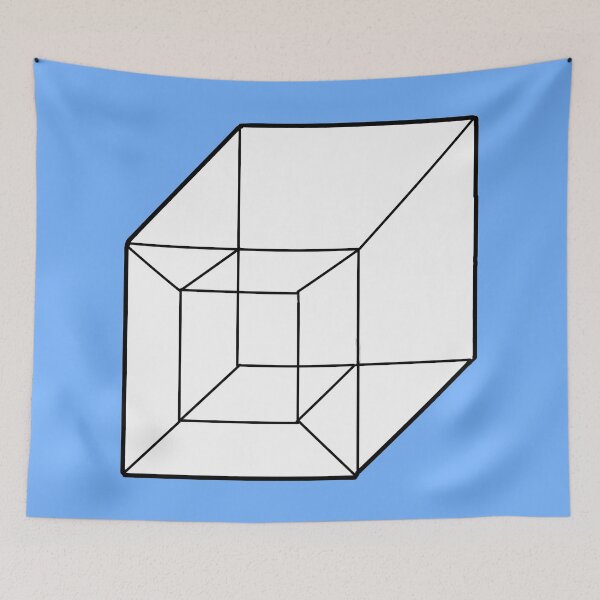 Item preview, Tesseract - Color Me - optical illusion designed and sold by RedLeafPine.