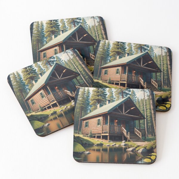 Item preview, a cabin in a forest 4 designed and sold by Tcrom97.
