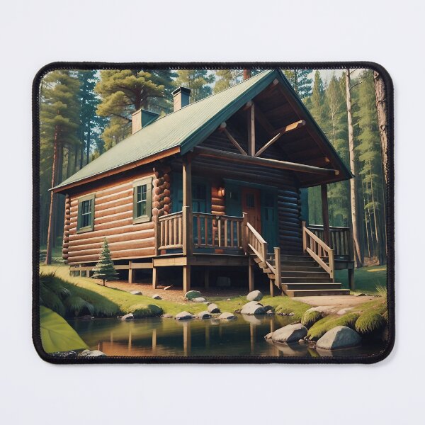 Item preview, a cabin in a forest 4 designed and sold by Tcrom97.
