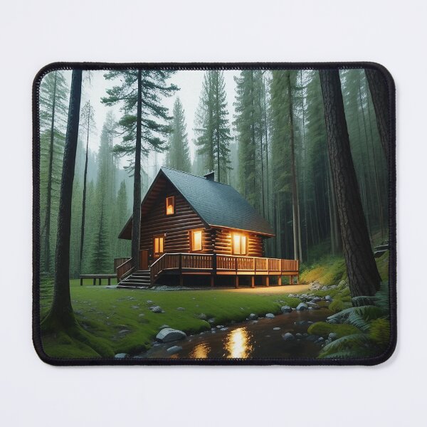 Item preview, a cabin in a forest 5 designed and sold by Tcrom97.