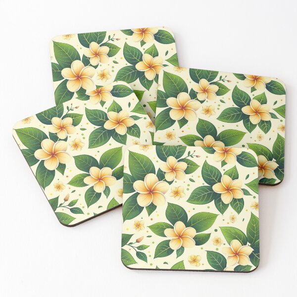 Item preview, Tropical Plumeria Flowers Hawaii Island Tropics Floral designed and sold by CarpanaBay.