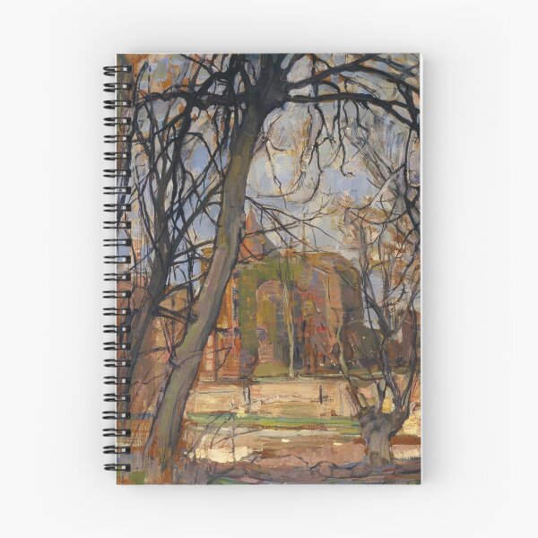 Item preview, HD Spring Sun (Lentezon) Castle Ruin Brederode, by Piet Mondrian 1909 HIGH DEFINITION designed and sold by MINDTHECHERRY.