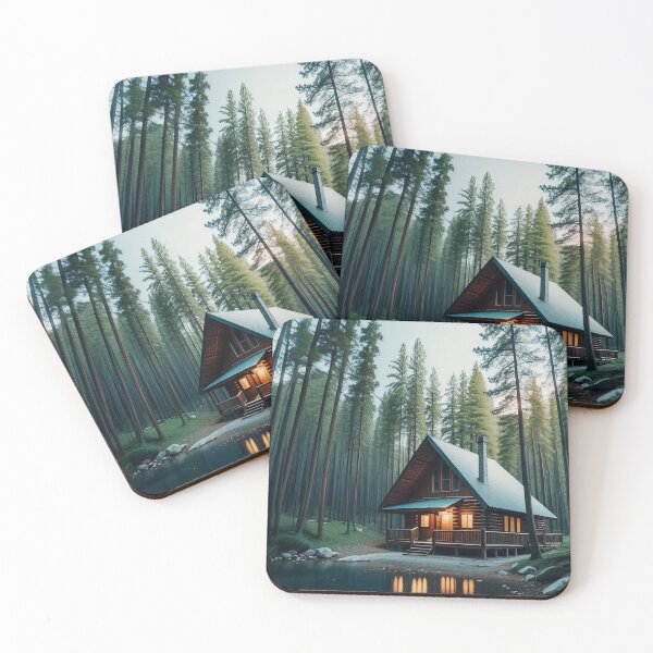 Item preview, a cabin in a forest 8 designed and sold by Tcrom97.