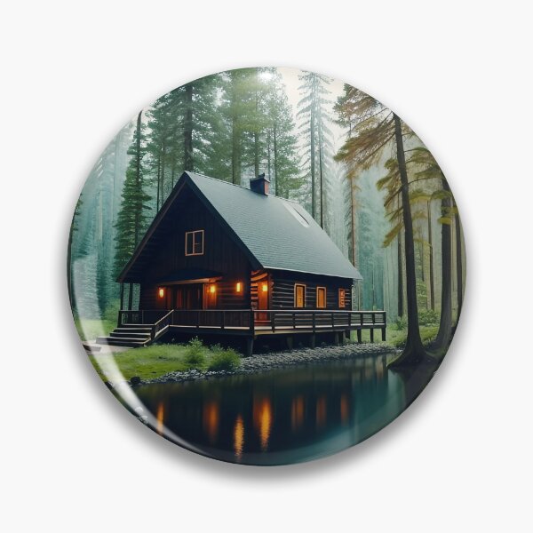 Item preview, a cabin in a forest 9 designed and sold by Tcrom97.