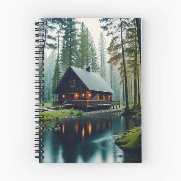 Item preview, a cabin in a forest 9 designed and sold by Tcrom97.