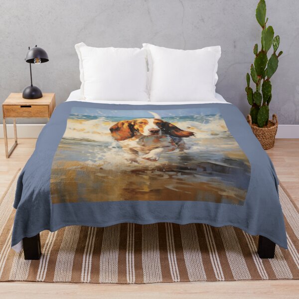 Item preview, Basset Hound on the Beach (Painting) designed and sold by Samuelsboro.