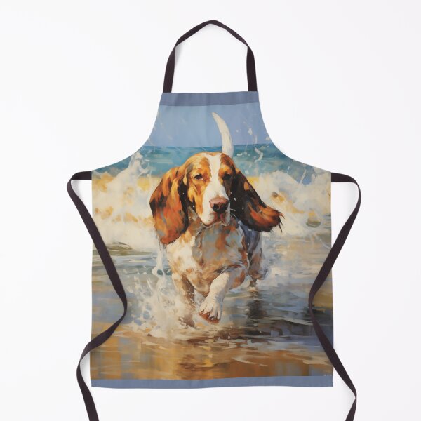 Item preview, Basset Hound on the Beach (Painting) designed and sold by Samuelsboro.
